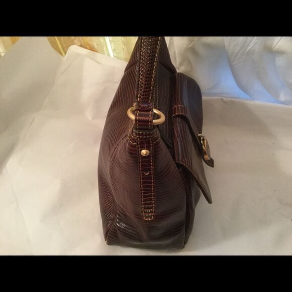 Dooney & Bourke Snake Embossed Print Red - Picture 5 of 11